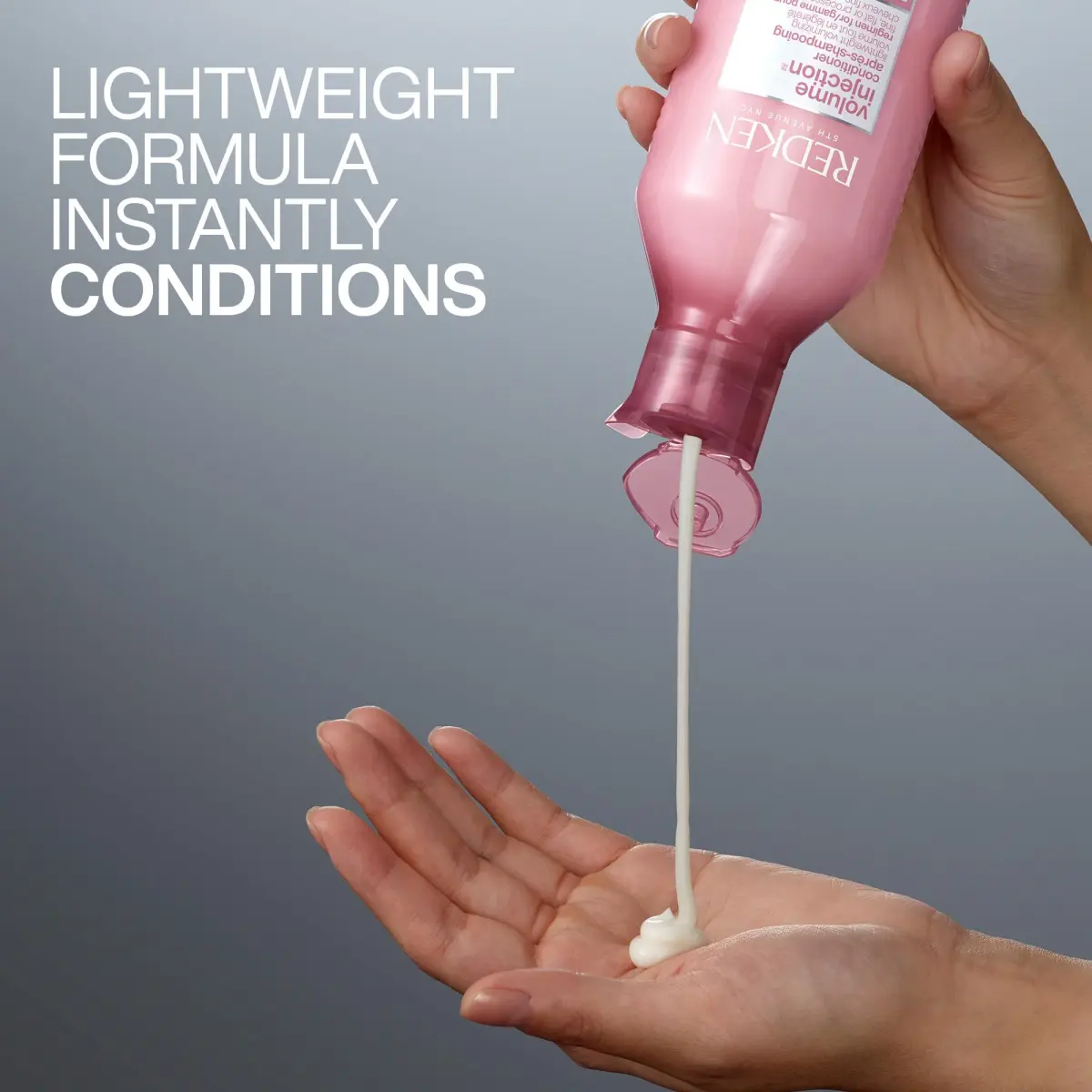 Redken Volume Injection Conditioner – For Fine Hair, 300ml (10.1 Fl Oz) | Lightweight Volumizing Formula - view 4