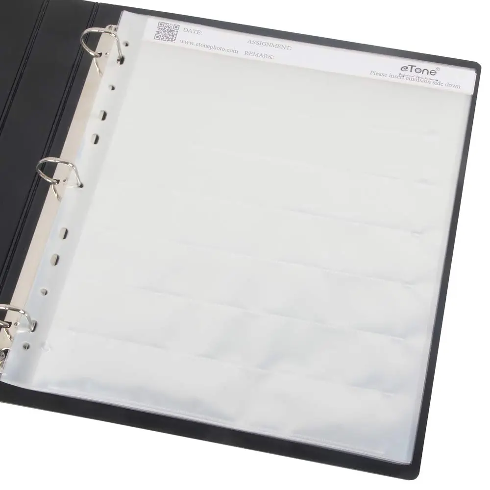 eTone Archival Storage Sheets for 35mm Negatives, 50 Pages (25.5cm x 29.2cm) | Holds 42 Frames Per Page - view 5