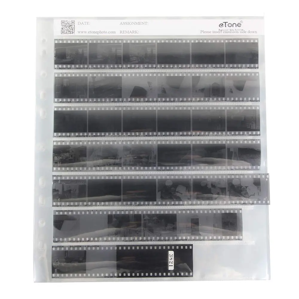 eTone Archival Storage Sheets for 35mm Negatives, 50 Pages (25.5cm x 29.2cm) | Holds 42 Frames Per Page - view 3