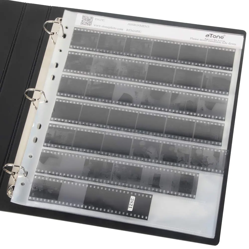 eTone Archival Storage Sheets for 35mm Negatives, 50 Pages (25.5cm x 29.2cm) | Holds 42 Frames Per Page - view 4
