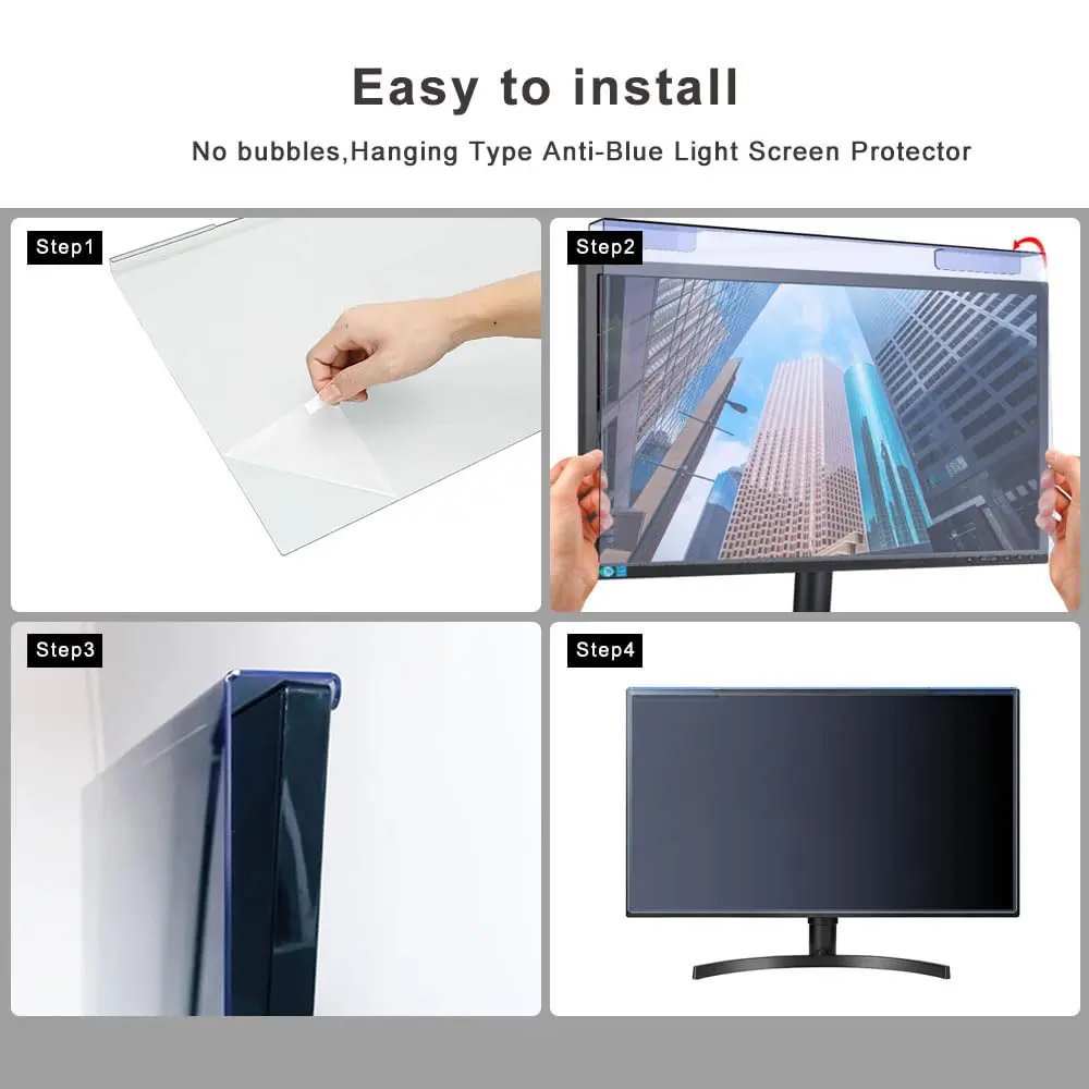 GUMIKE Anti Blue Light Screen Filter for 20-22 inch Monitors | Reduces Eye Strain & Scratch Resistant - view 6