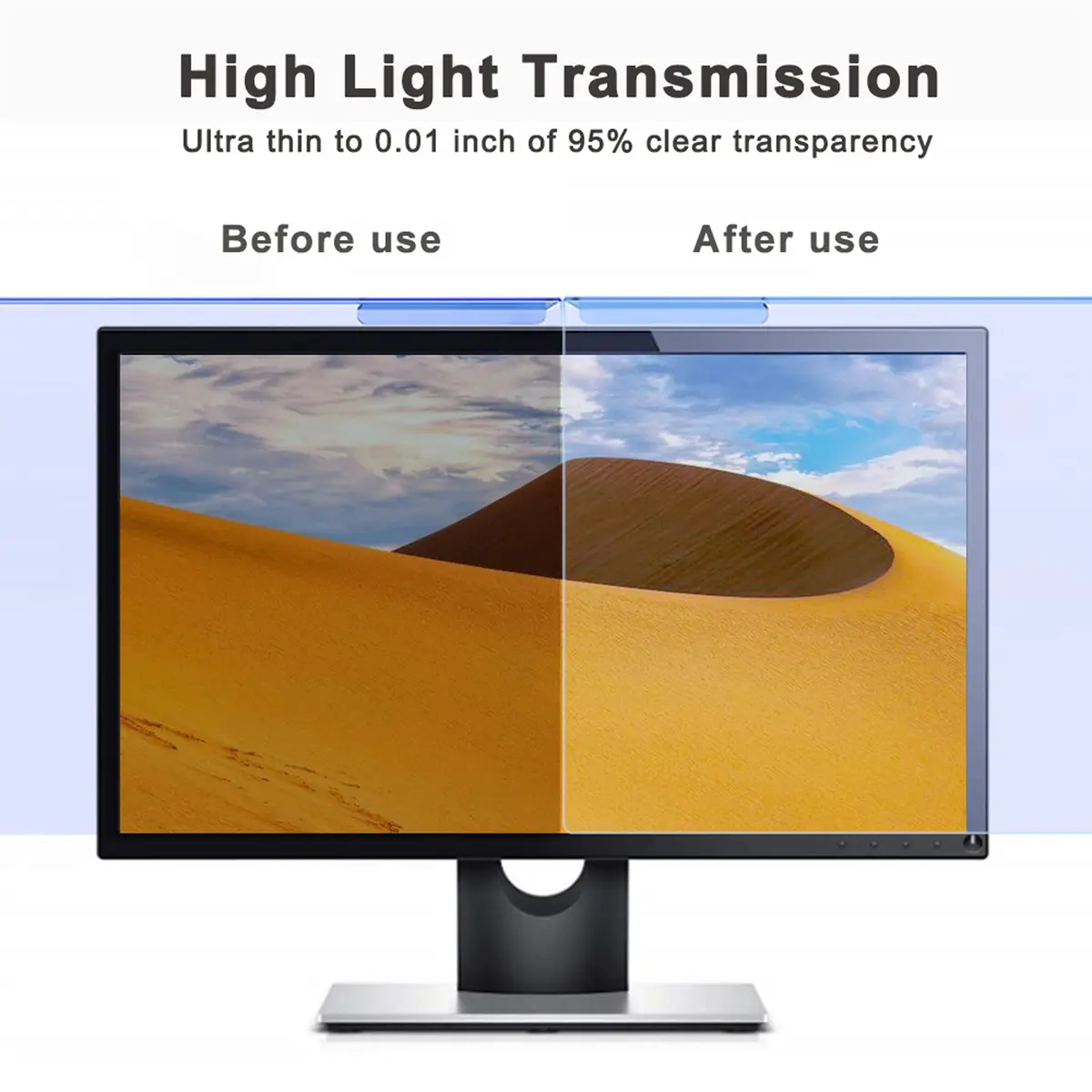 GUMIKE Anti Blue Light Screen Filter for 20-22 inch Monitors | Reduces Eye Strain & Scratch Resistant - view 4