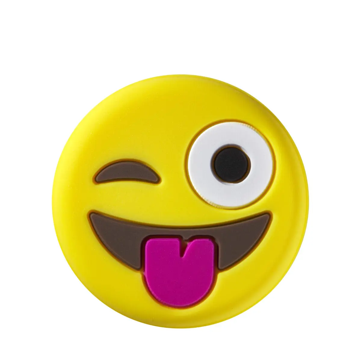 WILSON Emoti-Fun Tennis Dampeners - 2 Pack, Winking Tongue Out/Star Eyes Emojis, Yellow | Reduce Vibrations & Add Fun - view 2