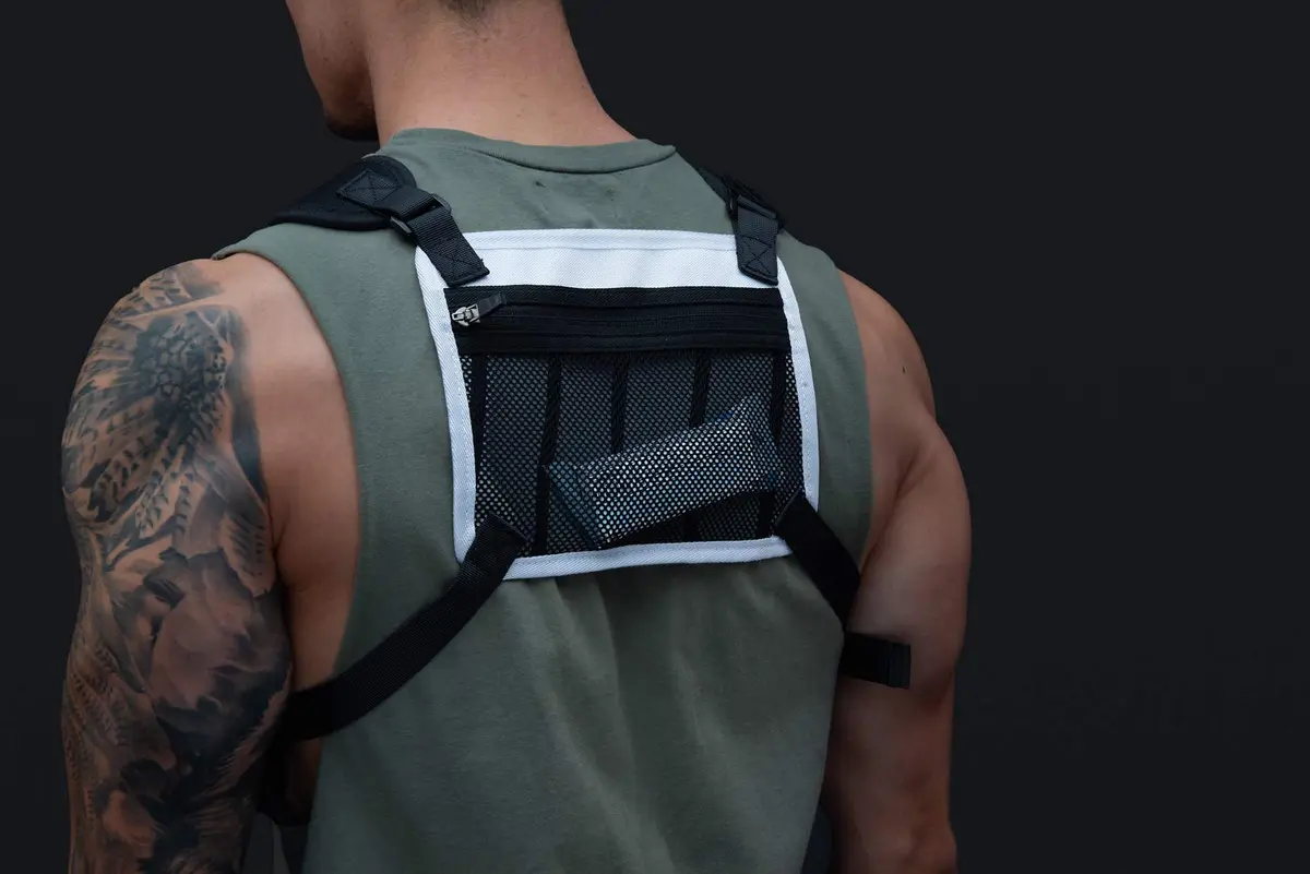 MVRK Water Resistant Running Vest Chest Pack | Lightweight Training Pack with Reflective Detail - view 5