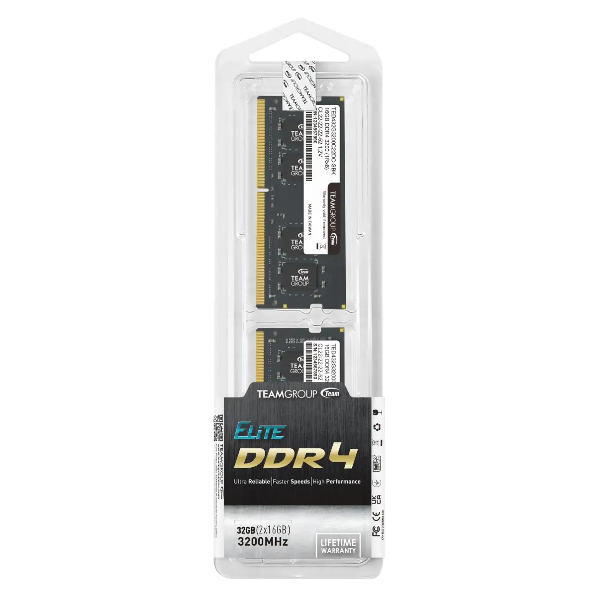 TEAMGROUP Elite DDR4 32GB Kit (2 x 16GB) 3200MHz SODIMM Laptop RAM | 32GB (2x16GB) 3200MHz CL22 Unbuffered Non-ECC 1.2V - view 7