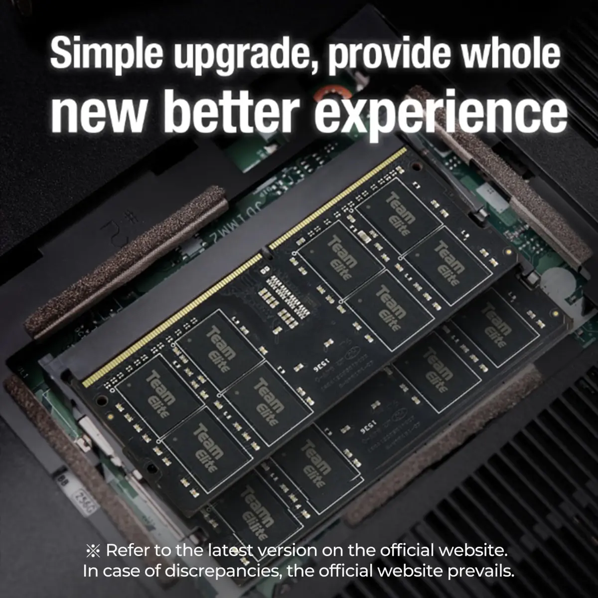TEAMGROUP Elite DDR4 32GB Kit (2 x 16GB) 3200MHz SODIMM Laptop RAM | 32GB (2x16GB) 3200MHz CL22 Unbuffered Non-ECC 1.2V - view 4