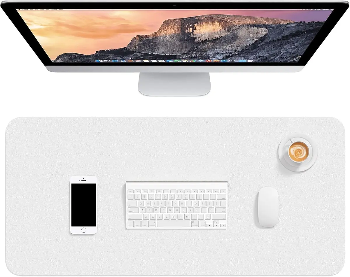 Hsurbtra Desk Pad, 30" x 14" PU Leather Desk Mat | Waterproof, Non-Slip, Large Office Protector - main product image