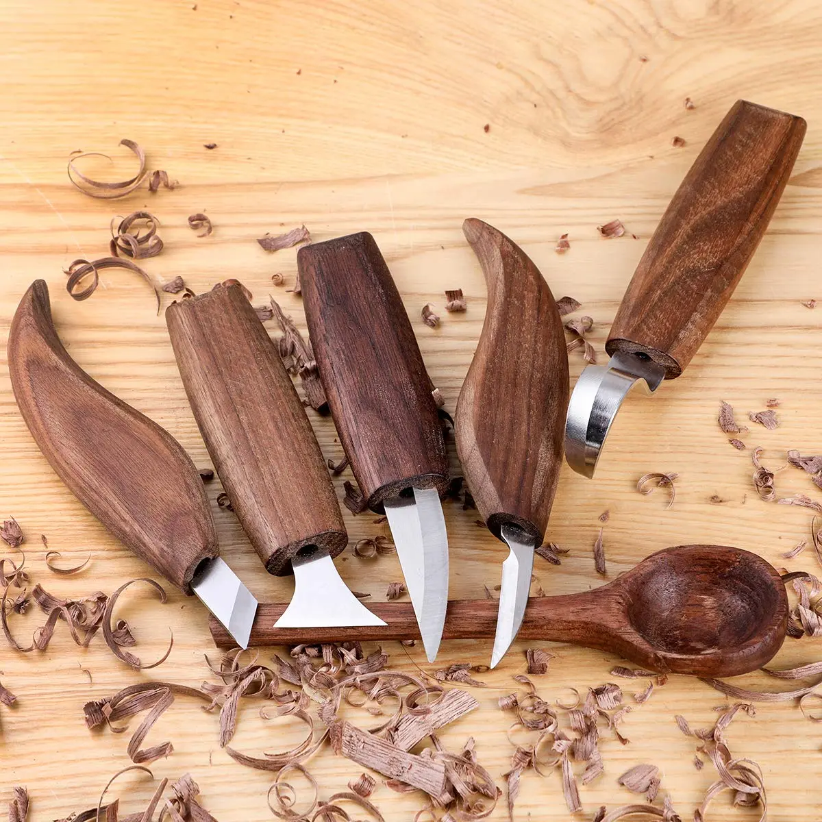 Sttargxing Wood Carving Kit with 6pcs Whittling Knives | Ergonomic Handles & High-Quality Steel for Beginners & Kids - view 7