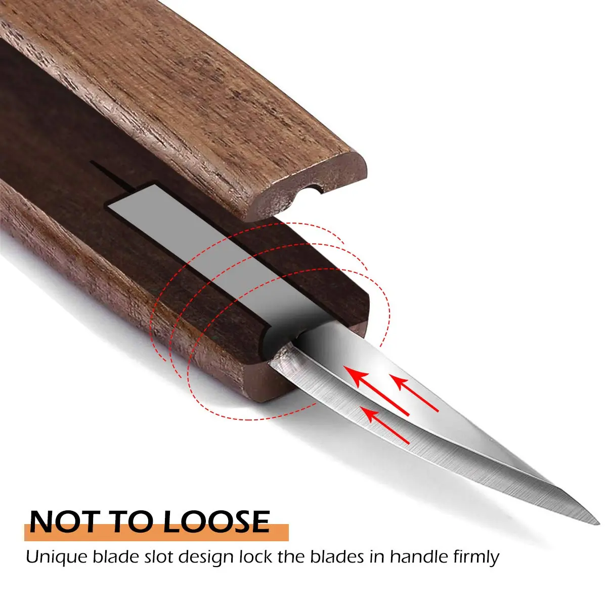 Sttargxing Wood Carving Kit with 6pcs Whittling Knives | Ergonomic Handles & High-Quality Steel for Beginners & Kids - view 4