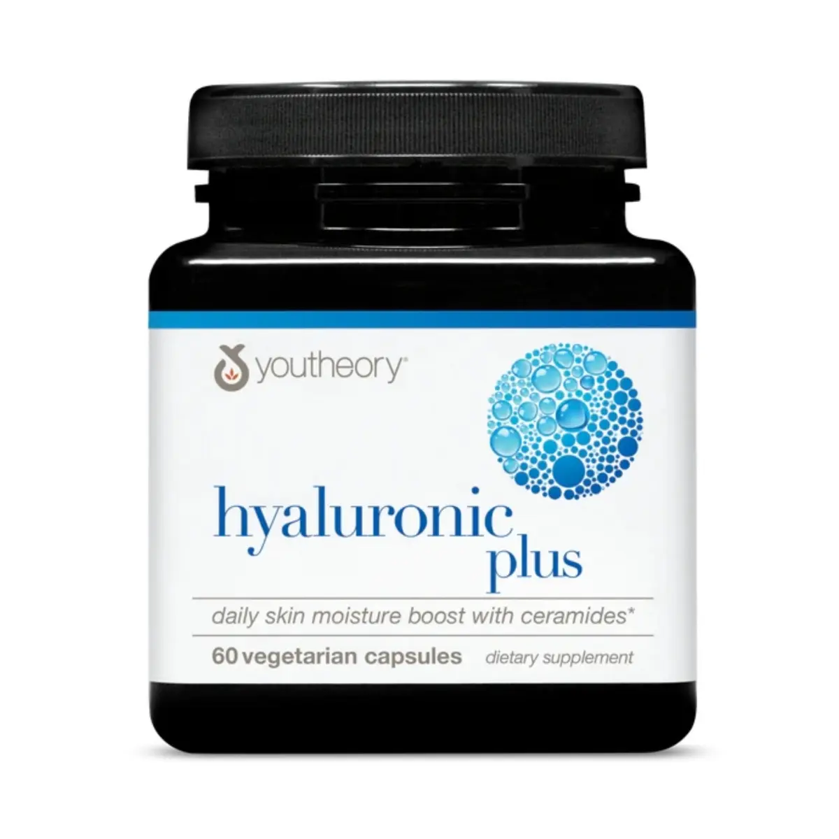 Youtheory Hyaluronic Acid Plus, 60 Vegetarian Capsules | Supports Skin & Joints, 30-Day Supply - main product image