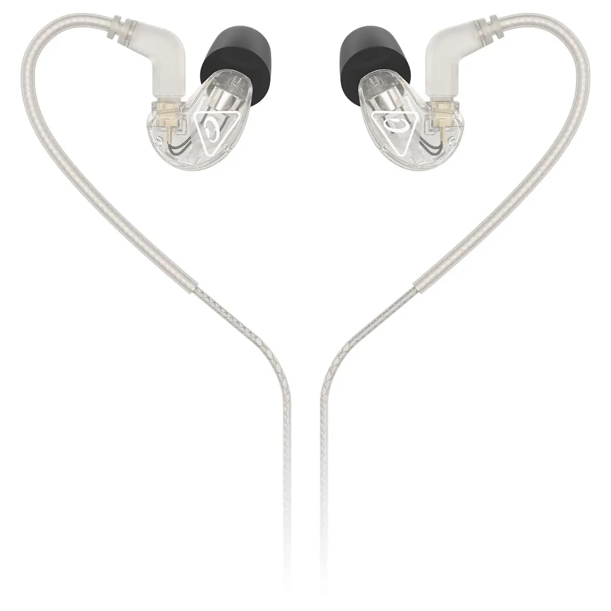Behringer SD251-CL Studio Monitoring Earphones | Sound-Isolating, Over-the-Ear Design, Stainless Steel, Clear - main product image