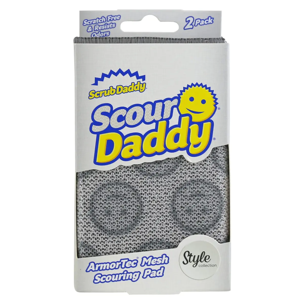 Scrub Daddy Scour Daddy Heavy-Duty Non Scratch Sponge 2 Pack | Versatile Kitchen & Bathroom Cleaning Tool - main product image