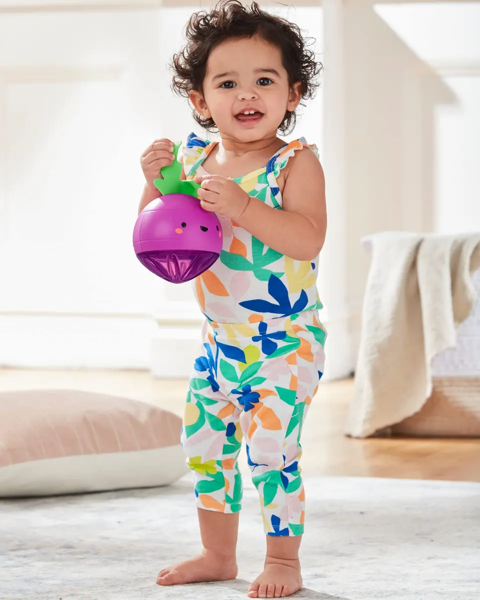 Skip Hop Developmental Learning Crawl Toy Beetbox, Farmstand Grow & Play | Musical Crawl Ball for Babies - view 5