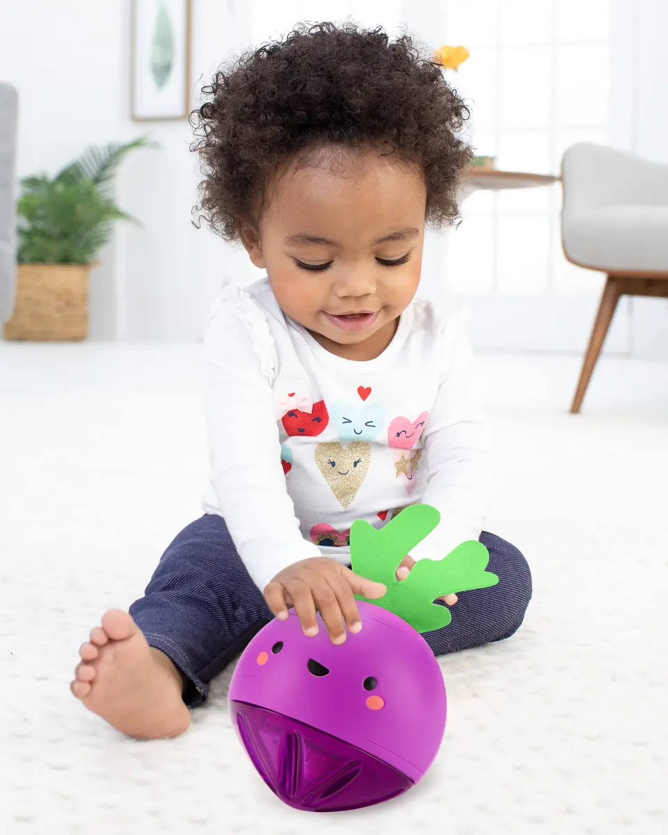 Skip Hop Developmental Learning Crawl Toy Beetbox, Farmstand Grow & Play | Musical Crawl Ball for Babies - view 3