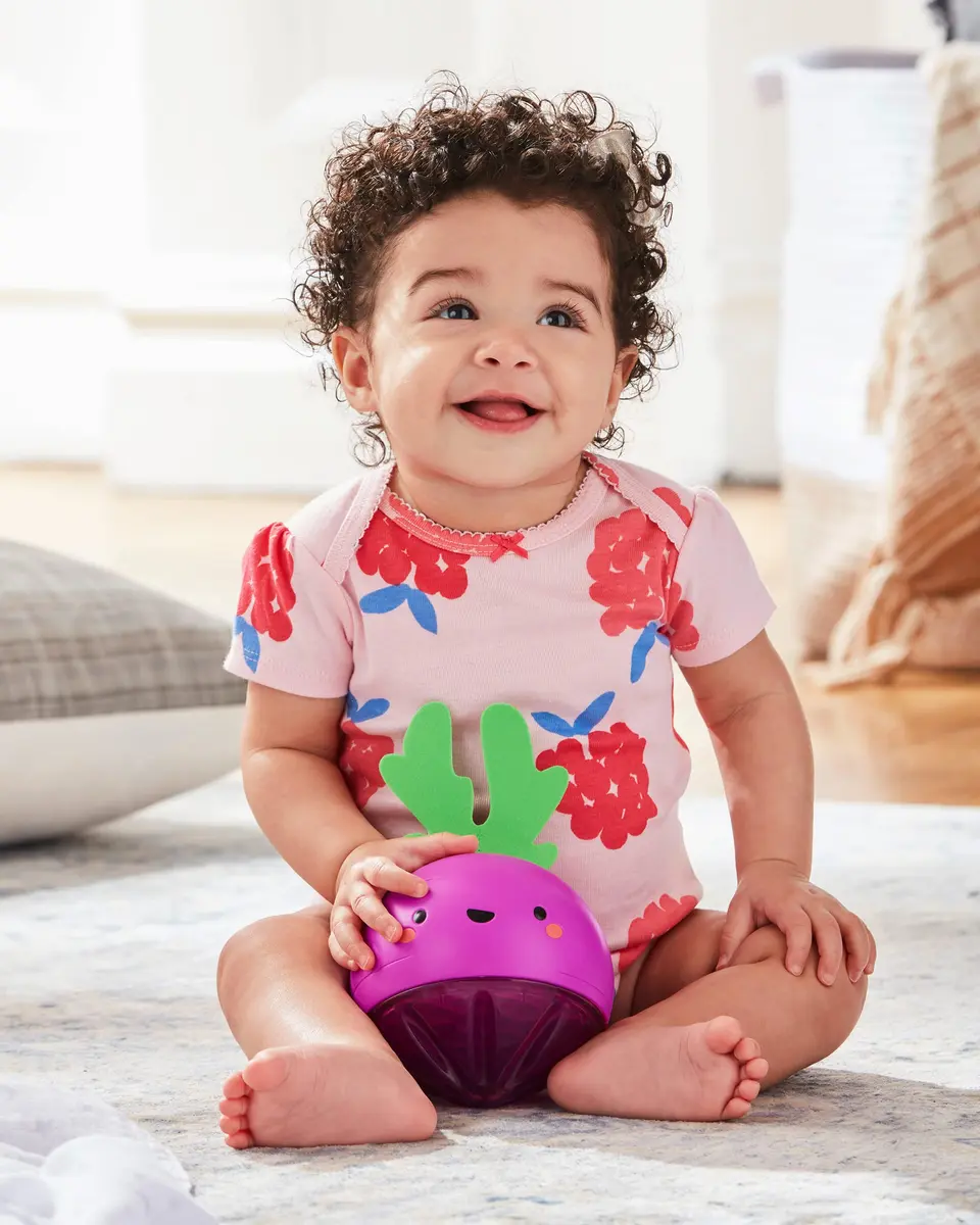 Skip Hop Developmental Learning Crawl Toy Beetbox, Farmstand Grow & Play | Musical Crawl Ball for Babies - view 4