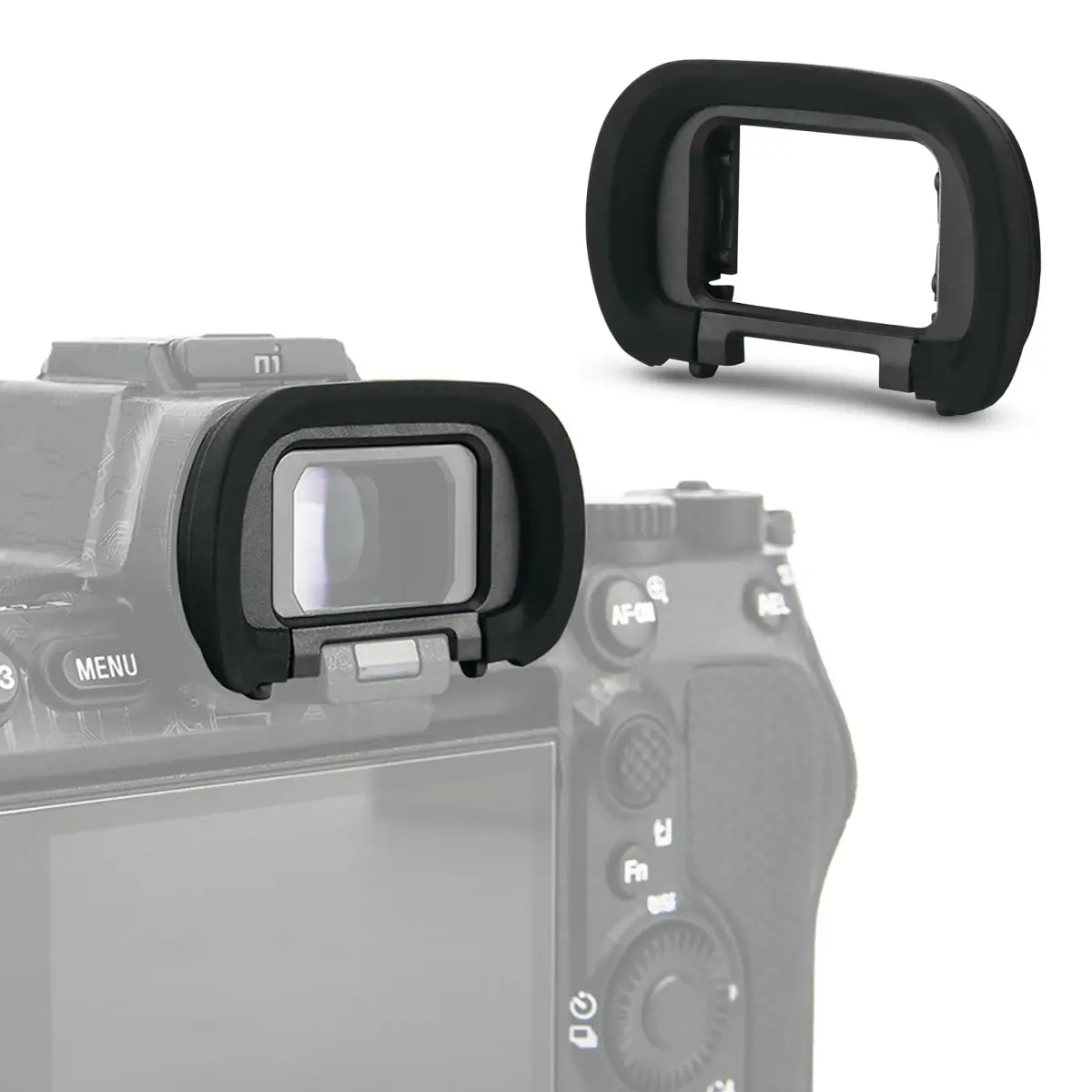 JJC 2 Pack Soft Silicone Camera Eyepiece Eyecup for Sony A7/A9 Series Cameras | Replaces FDA-EP19 - main product image