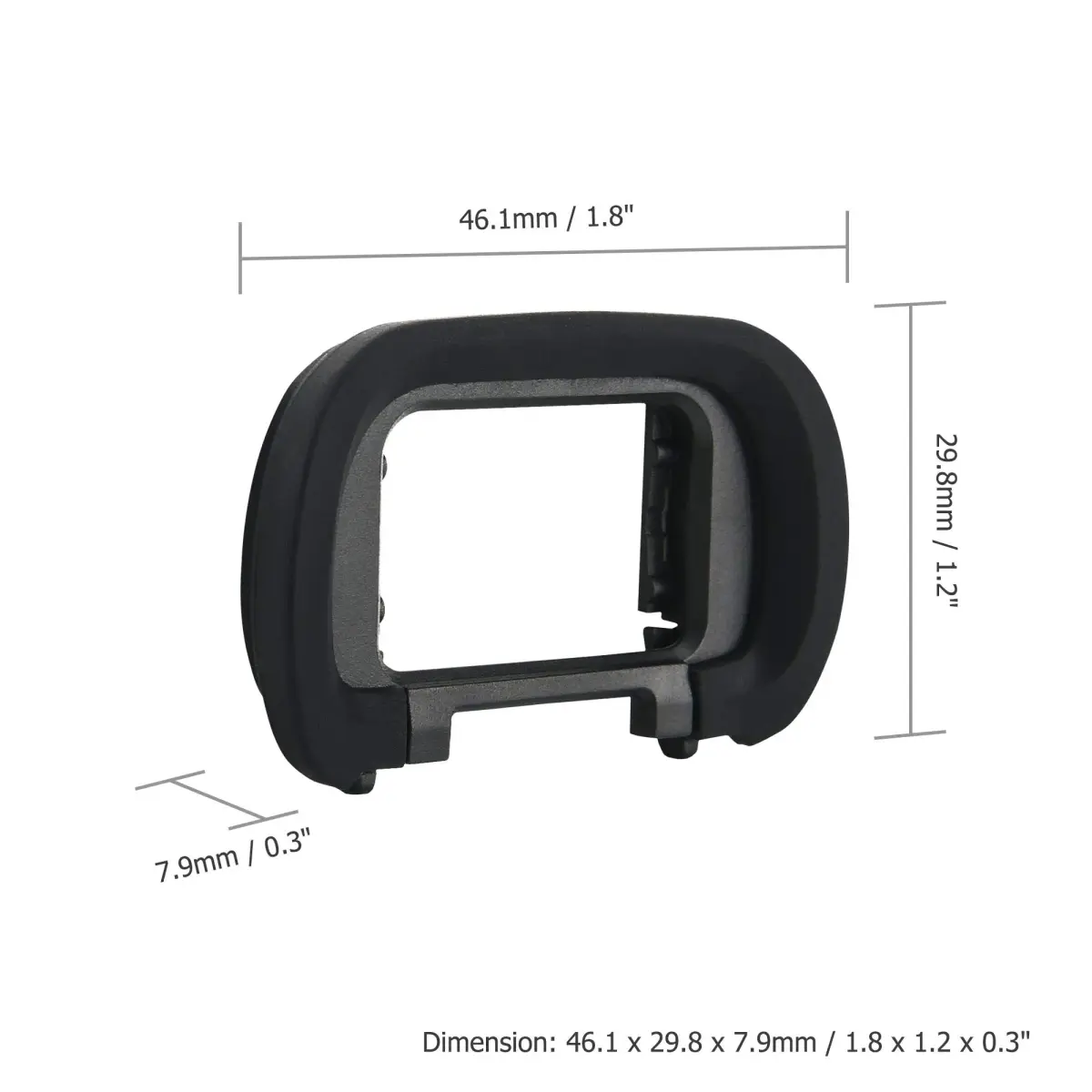 JJC 2 Pack Soft Silicone Camera Eyepiece Eyecup for Sony A7/A9 Series Cameras | Replaces FDA-EP19 - view 5