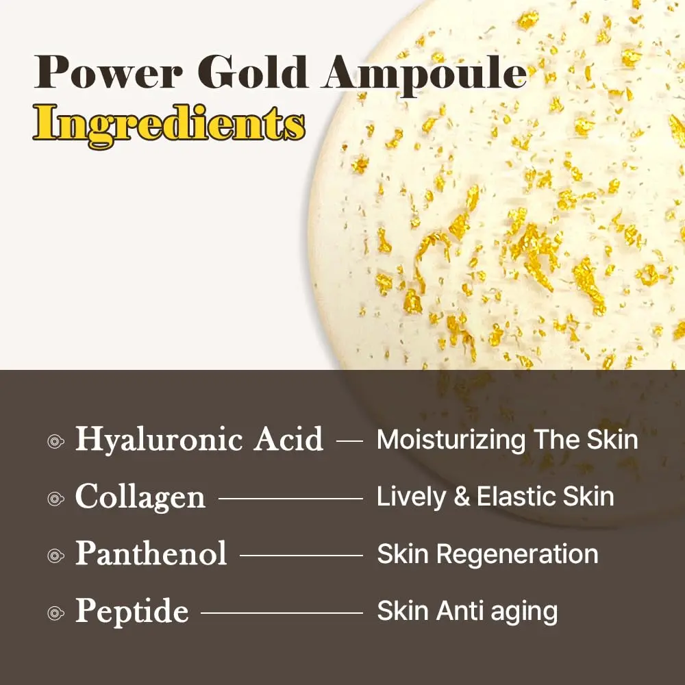 EUNYUL Power Enhancing Gold Ampoule Serum 50ml (1.69 fl. Oz.) | 99.99% Pure 24K Gold for Radiant Skin - view 6