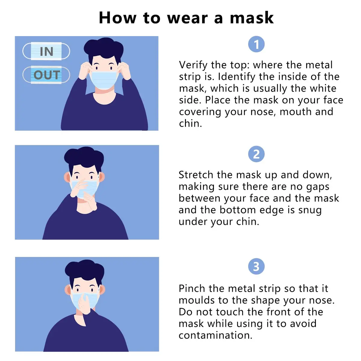 Borje Disposable Face Mask 3 Ply | Breathable Non-Woven Fabric, 200 pcs, Suitable for Adults & Teens - view 7