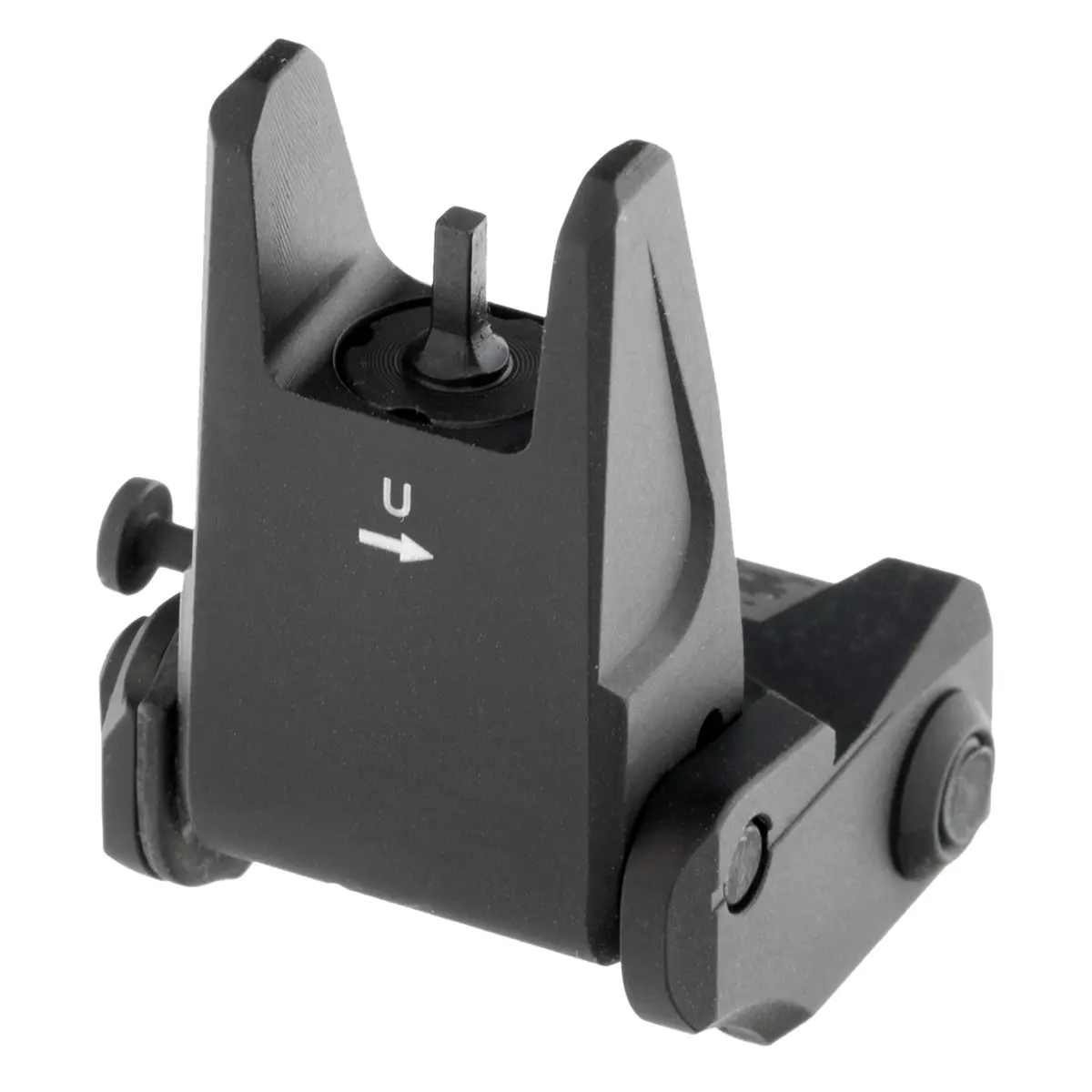 UTG PRO Flip-up Front Sight, Picatinny, Black | Elevation Adjustable, Lightweight Aluminum, AR Platform - view 2