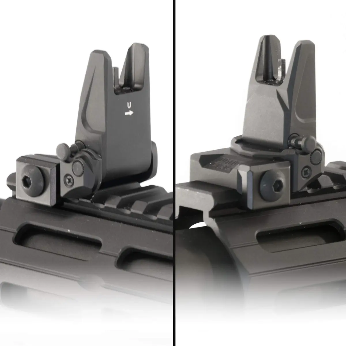 UTG PRO Flip-up Front Sight, Picatinny, Black | Elevation Adjustable, Lightweight Aluminum, AR Platform - view 4
