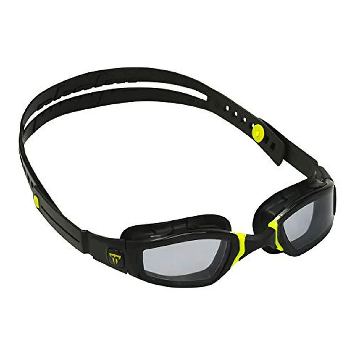 Phelps Ninja Competitive Swim Goggles Smoke Lens Black & Yellow Frame | Anti-Fog UV Protection - main product image