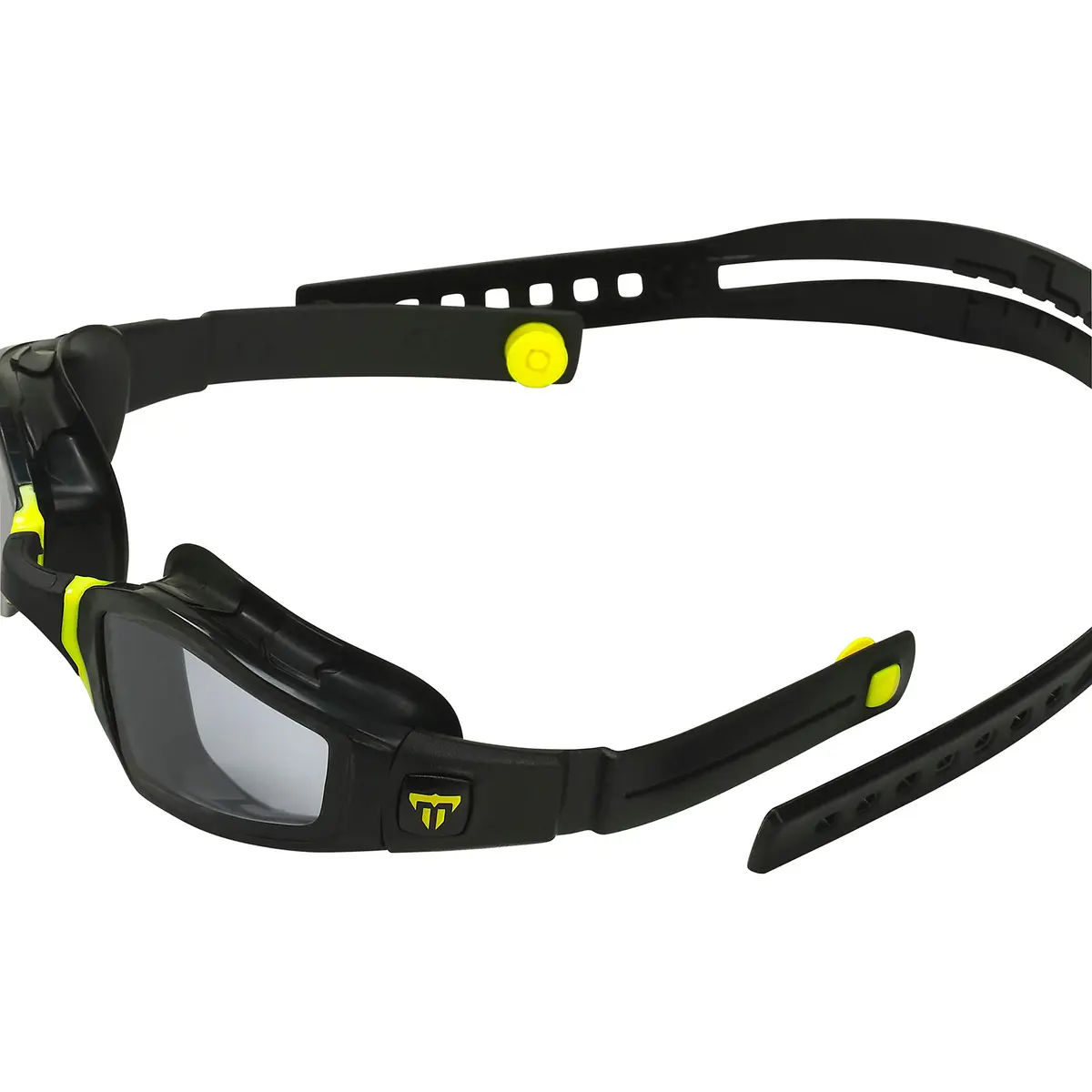 Phelps Ninja Competitive Swim Goggles Smoke Lens Black & Yellow Frame | Anti-Fog UV Protection - view 6