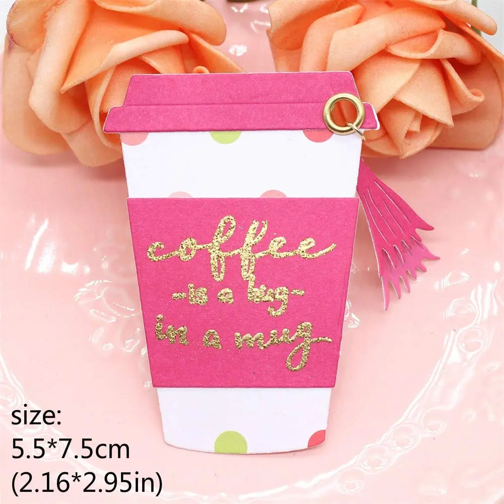 KSCRAFT Layering Coffee Cup Shakers Metal Dies 7.0cm (2.75in) | DIY Scrapbooking & Embossing - view 4