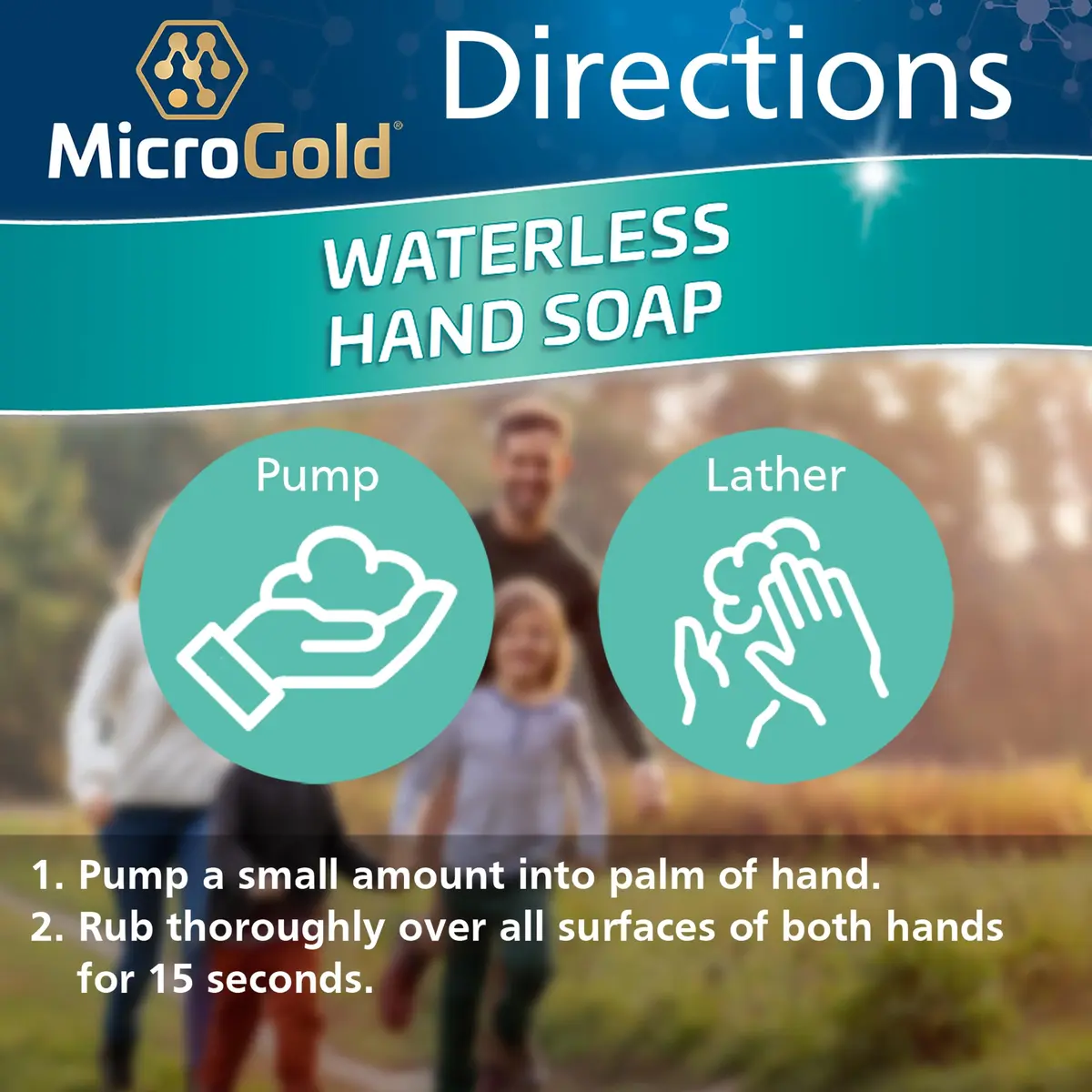 MicroGold Hand Sanitizer 4 Fl Oz | Alcohol-Free Waterless Foam, Kills 99.9% Germs, Made in the USA - view 6