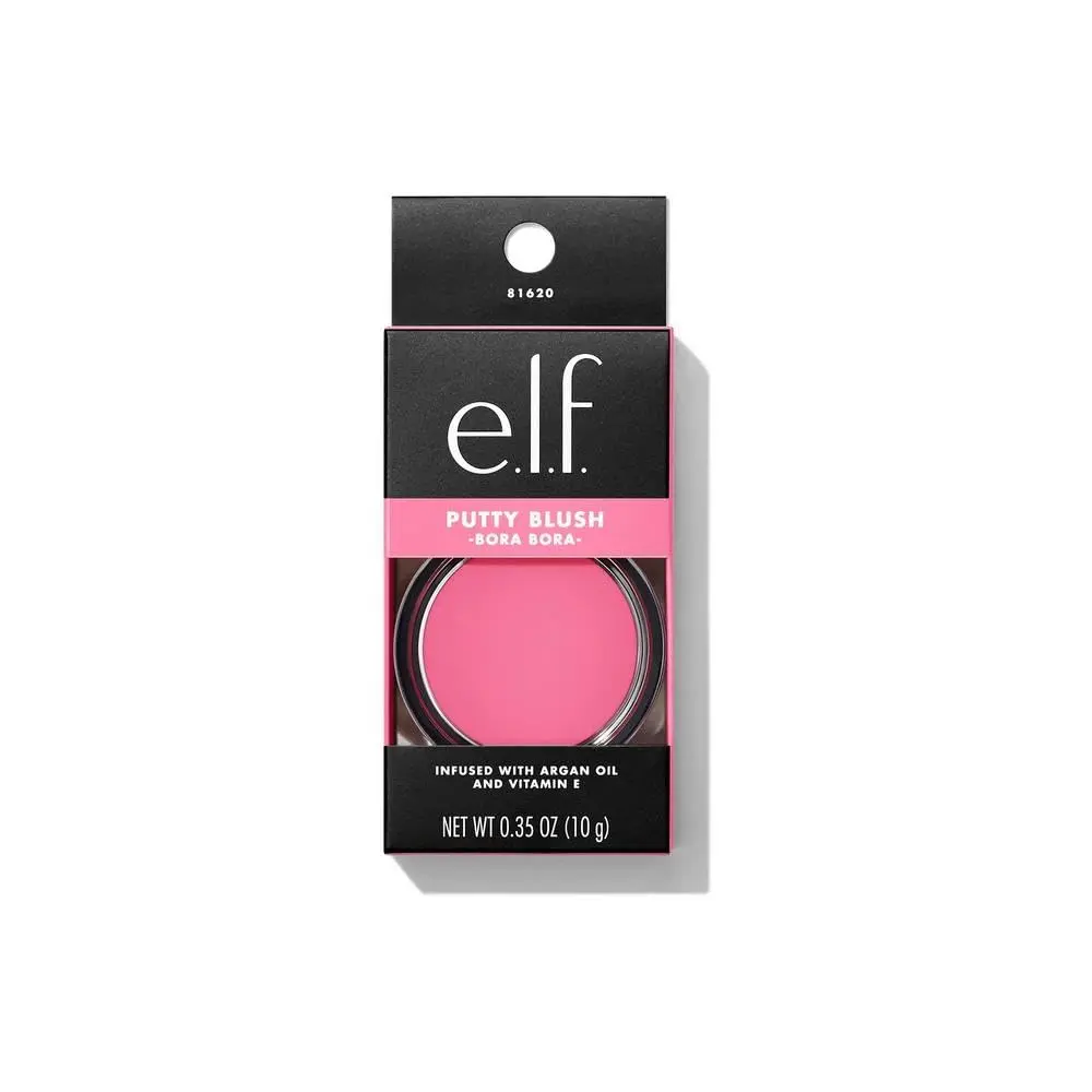 e.l.f. Putty Blush, Creamy & High-Pigment Formula for a Natural Glow, Bora Bora | Semi-Matte & Powder Finish - view 6
