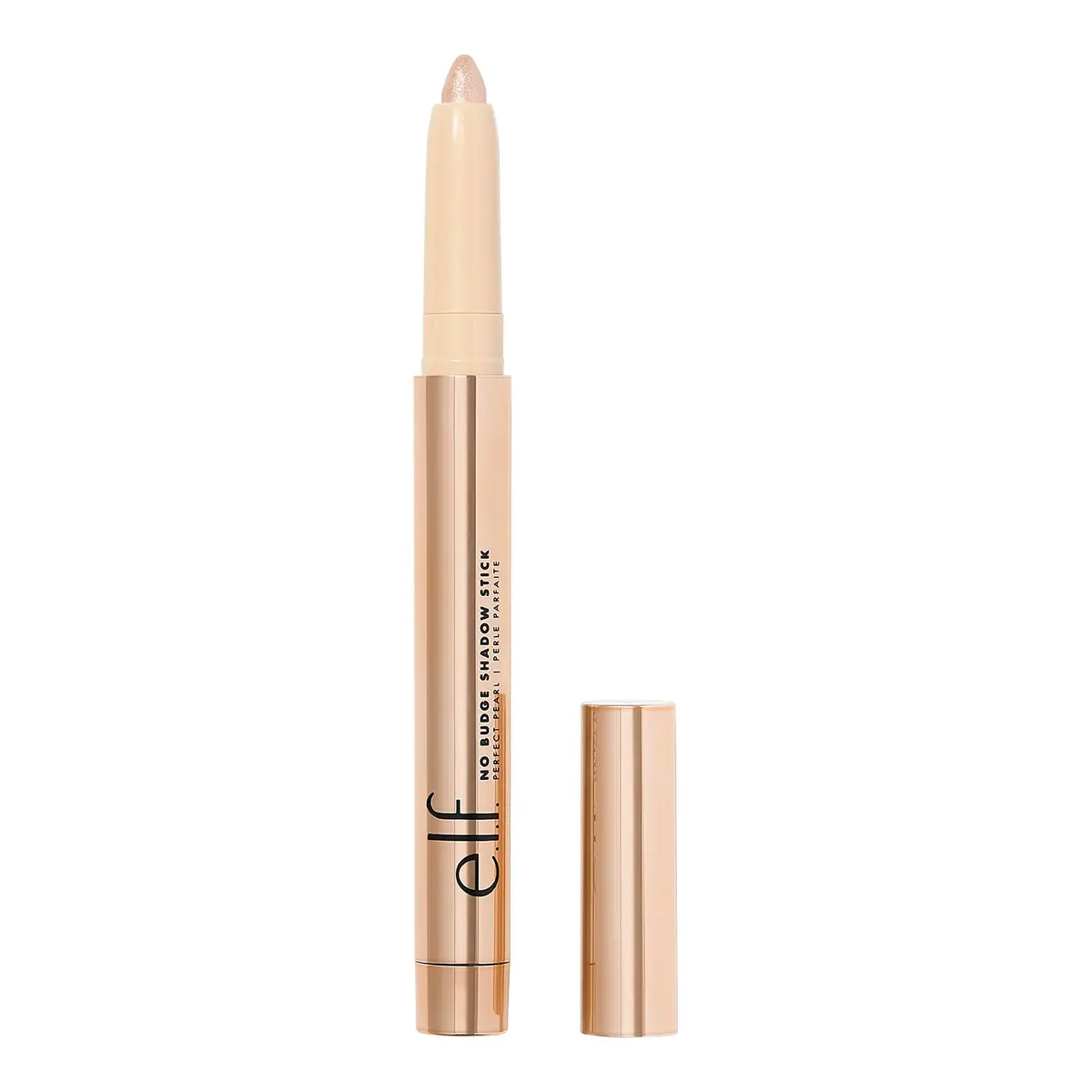 e.l.f. No Budge Shadow Stick Perfect Pearl Metallic Cream Eyeshadow Stick 0.05 oz (1.4g) | High-Pigment, Long-Lasting Wear - main product image