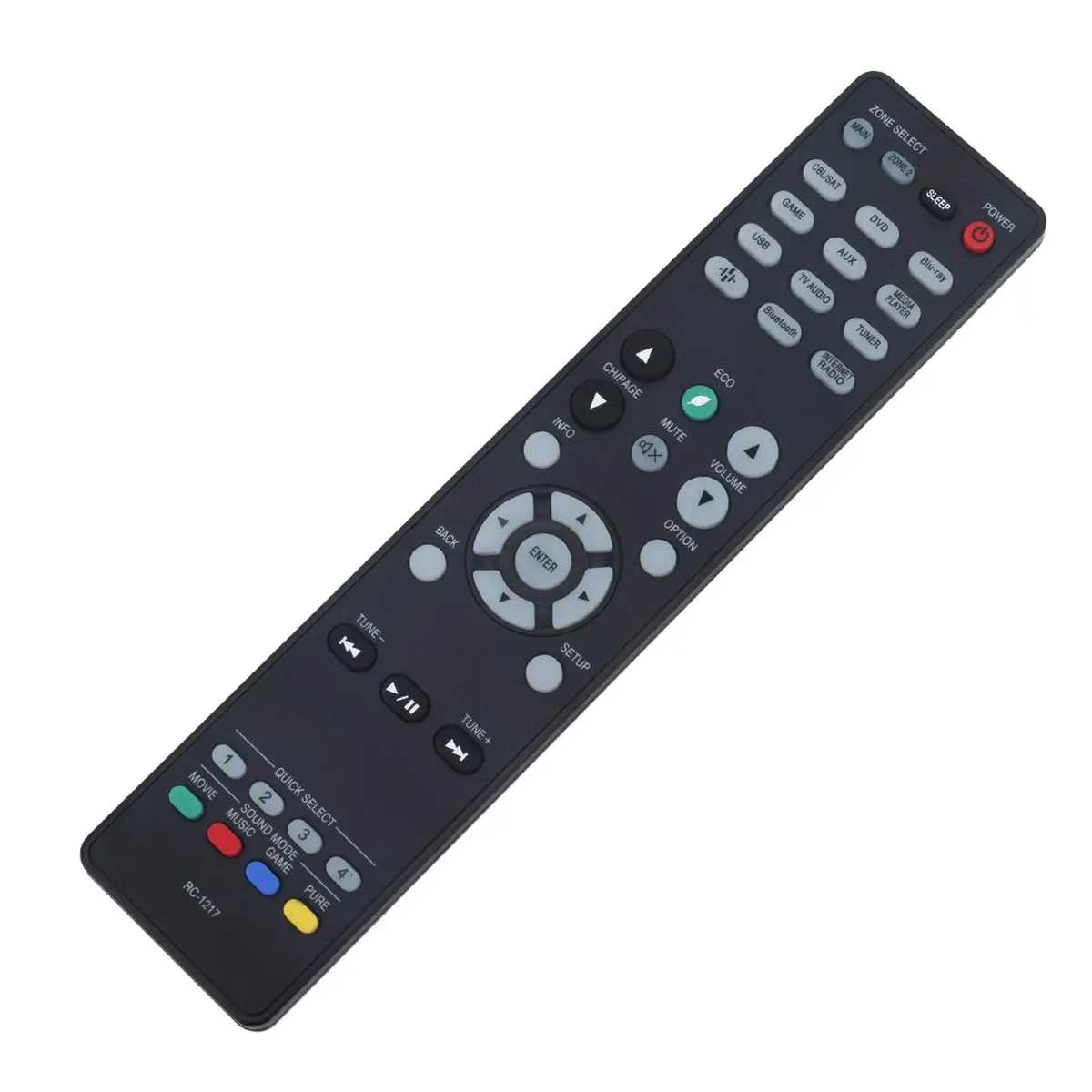 WINFLIKE RC-1217 Replacement Remote for Denon AV Receiver | Easy Setup, Sensitive Keys, Black - view 5