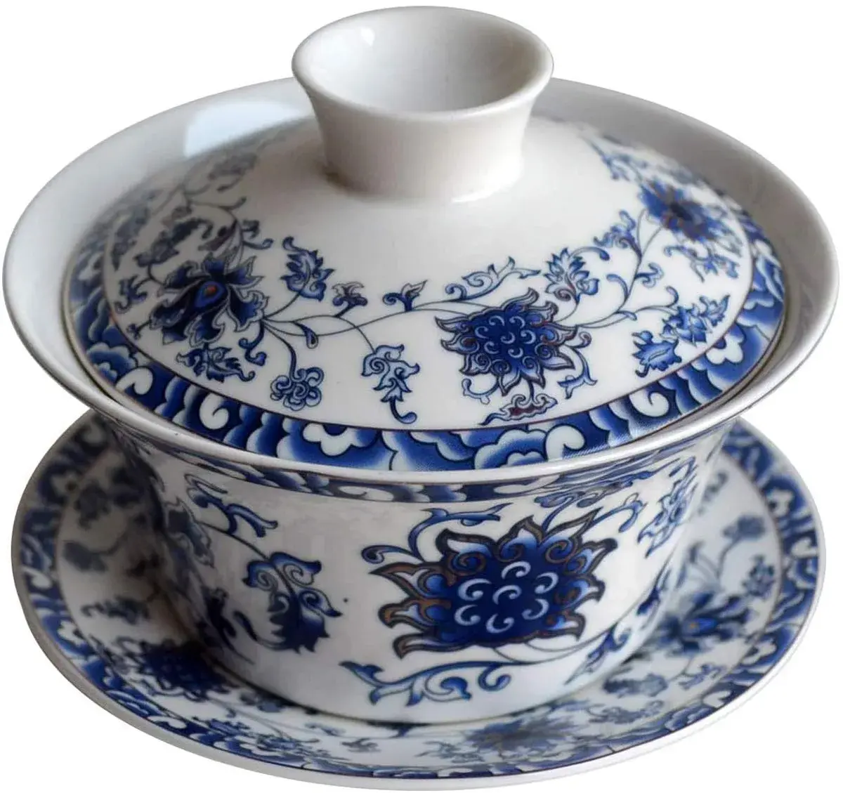 Eplze 300ml (10oz) Ceramic Gaiwan Teacup with Lid | Traditional Chinese Kung Fu Tea Ceremony - main product image