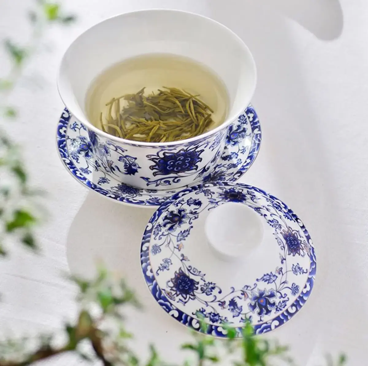 Eplze 300ml (10oz) Ceramic Gaiwan Teacup with Lid | Traditional Chinese Kung Fu Tea Ceremony - view 9