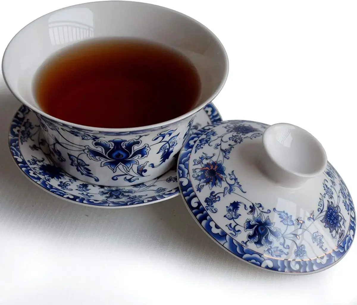 Eplze 300ml (10oz) Ceramic Gaiwan Teacup with Lid | Traditional Chinese Kung Fu Tea Ceremony - view 4