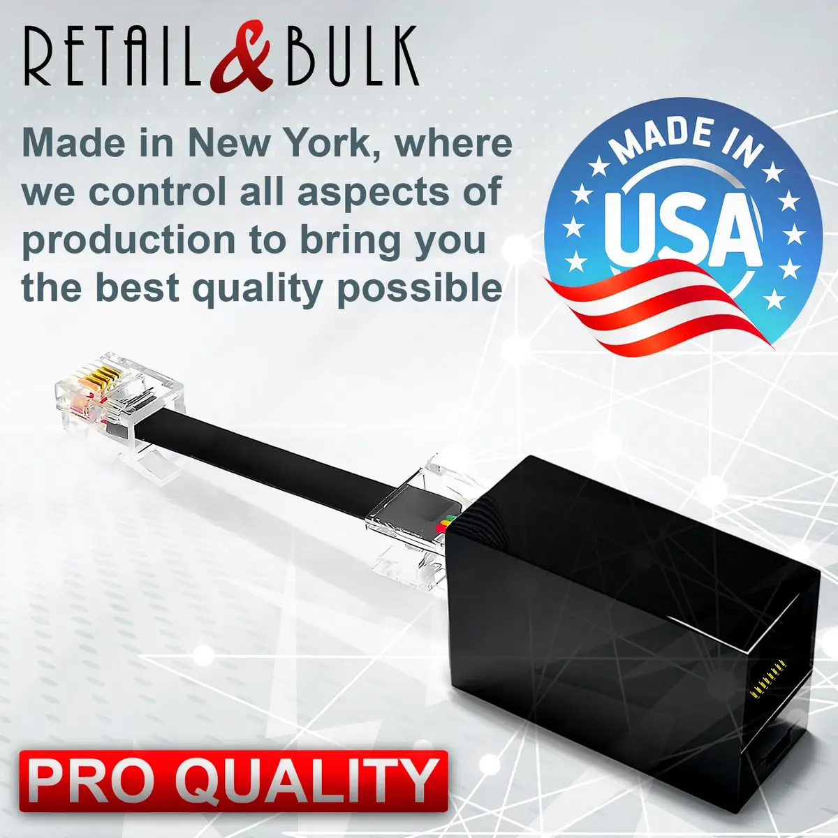 RetailAndBulk 2-Pack RJ45 Female to RJ11 Male Adapter | Connect Landline Devices to Ethernet - view 6