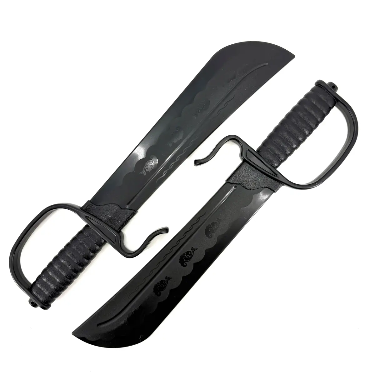 E-BOGU Polypropylene Wing Chun Black Sword Set of 2 (46 cm / 18 in) | Safe Practice Training Katana - view 5