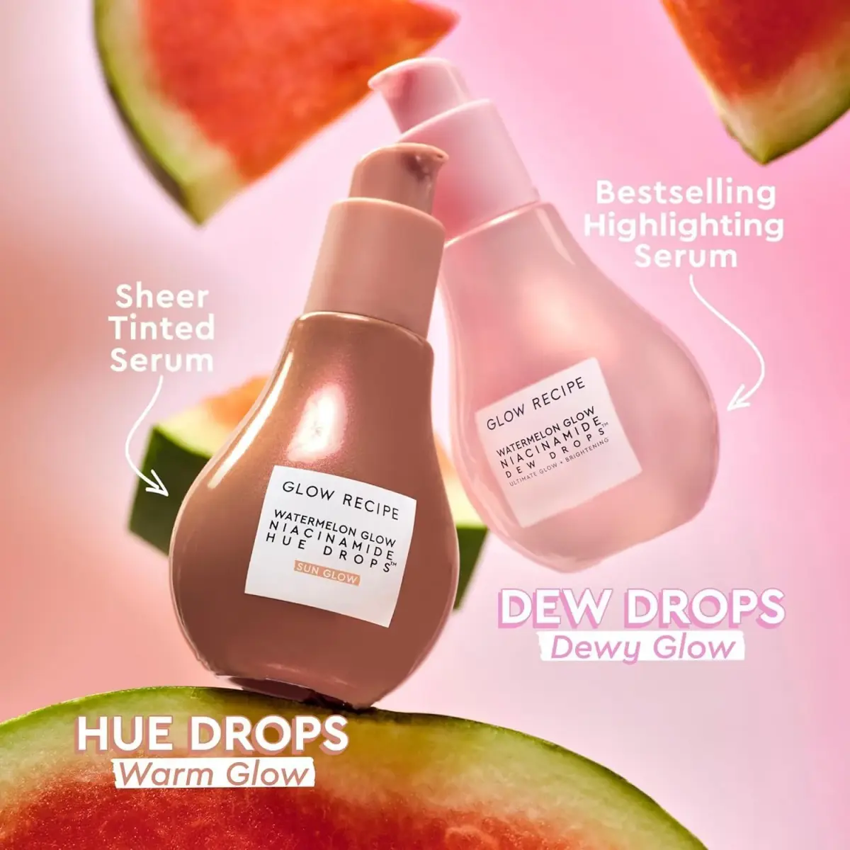 Glow Recipe Watermelon Niacinamide Dew Drops Serum 40ml (1.35 Fl Oz) | Instant Dewy Glow & Hydration - view 3