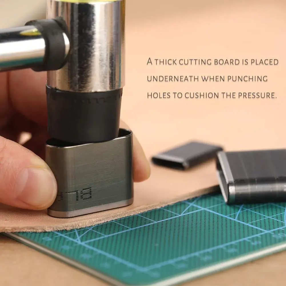 Yizzvb 52 Shape Style Leather Hole Punch Set | Alloy Steel Craft Tool - view 4