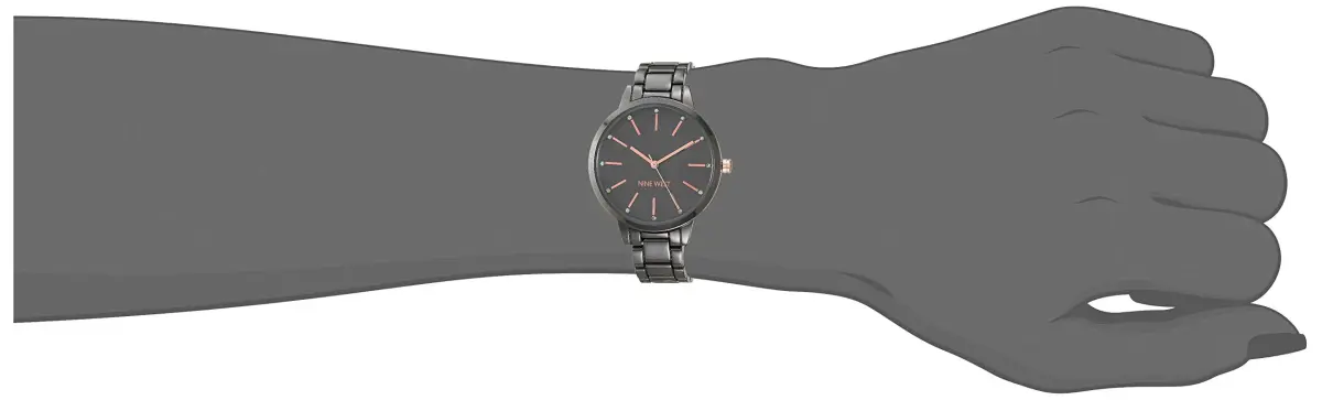 Nine West Women's Crystal Accented Bracelet Watch 36mm (1.42in) | Japanese Quartz Movement - view 4