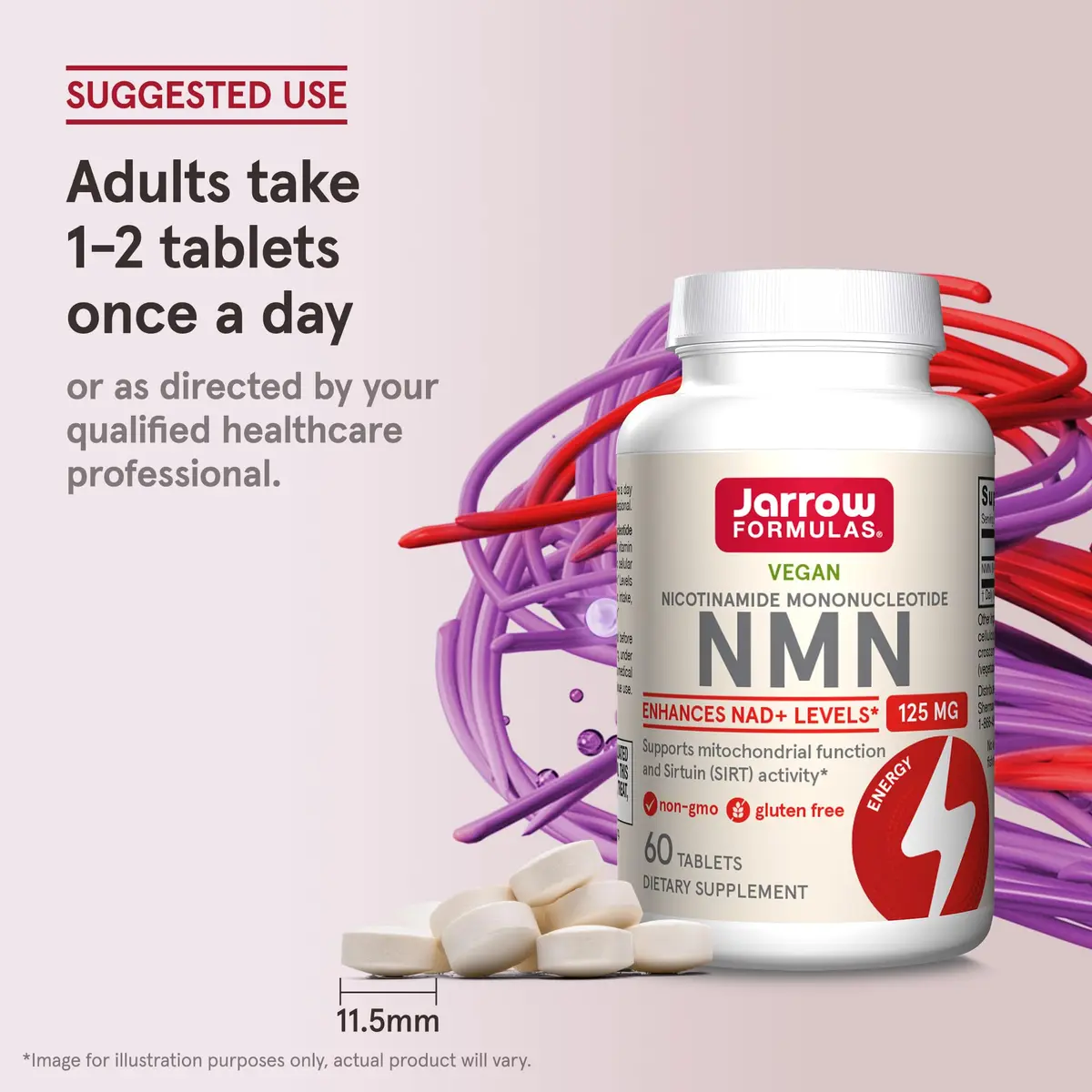 Jarrow Vegan NMN 125 mg | NAD+ Precursor for Healthy Aging & Energy - view 6