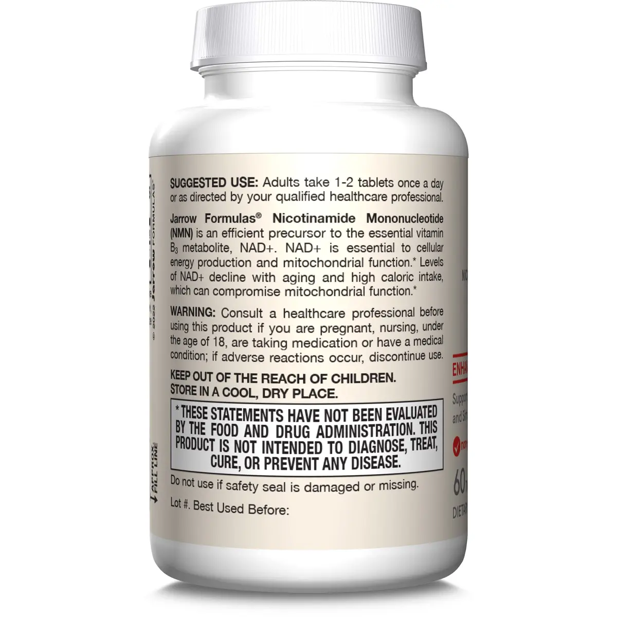 Jarrow Vegan NMN 125 mg | NAD+ Precursor for Healthy Aging & Energy - view 8