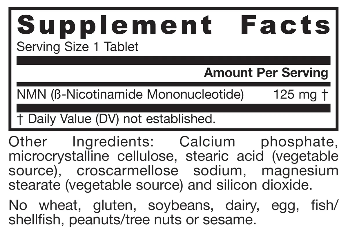 Jarrow Vegan NMN 125 mg | NAD+ Precursor for Healthy Aging & Energy - view 9