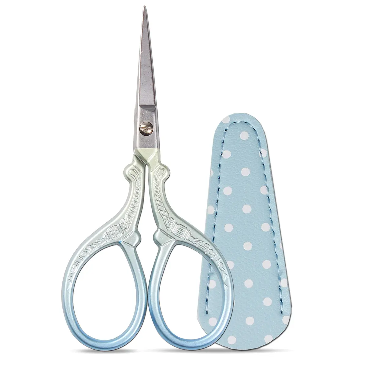 Hisuper Embroidery Scissors Set with Leather Sheaths 9.1 cm (3.6 inch) | Sharp Stainless Steel Craft Shears - main product image