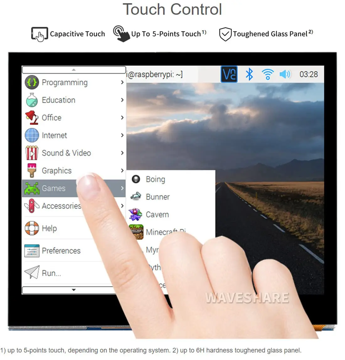 waveshare 3.5inch Capacitive Touch Screen LCD for Raspberry Pi | 640×480 IPS Low Power - view 6