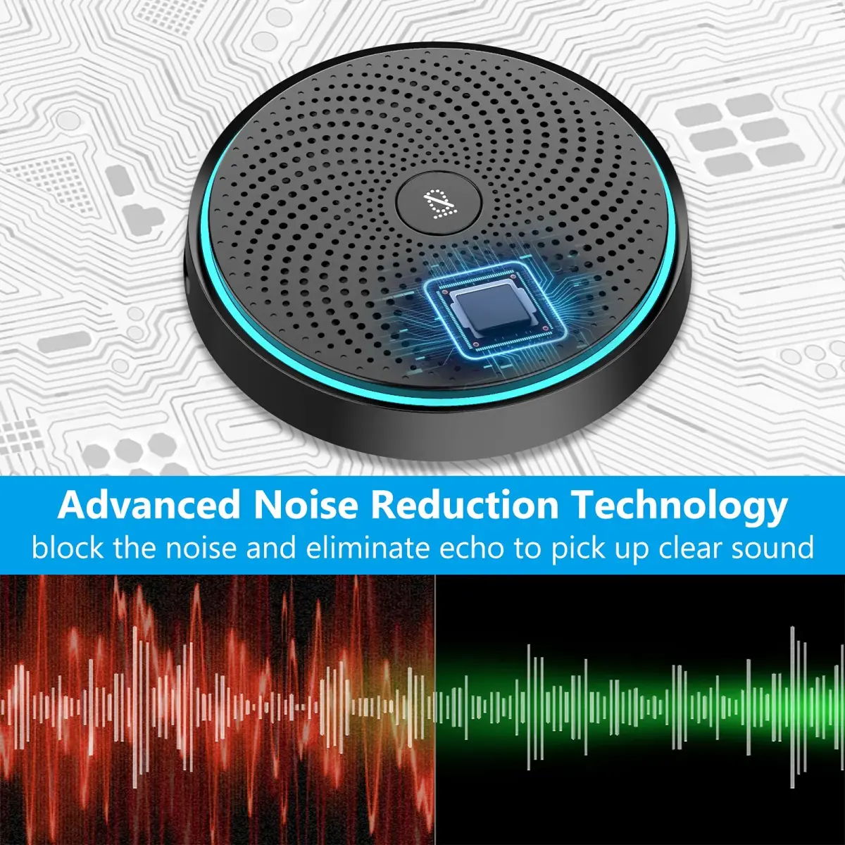 ANSTEN Conference USB Microphone, Omnidirectional Condenser PC Mic with Mute Function | 50g (1.76oz) - view 5