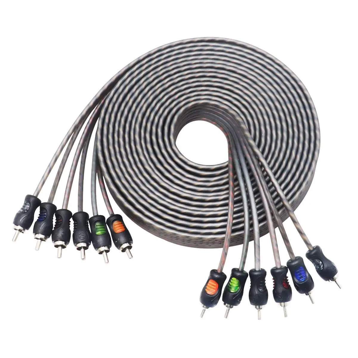 RECOIL RCI617 17ft (5.18m) 6-Channel RCA Audio Cable | Twisted Pair Noise Reduction - main product image
