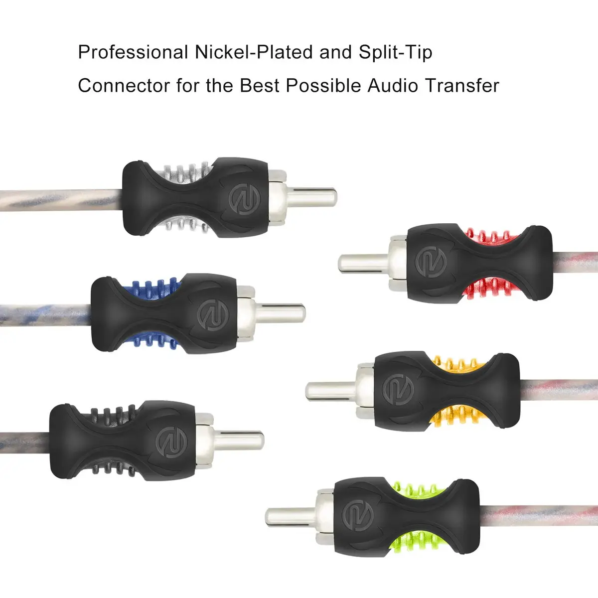 RECOIL RCI617 17ft (5.18m) 6-Channel RCA Audio Cable | Twisted Pair Noise Reduction - view 4