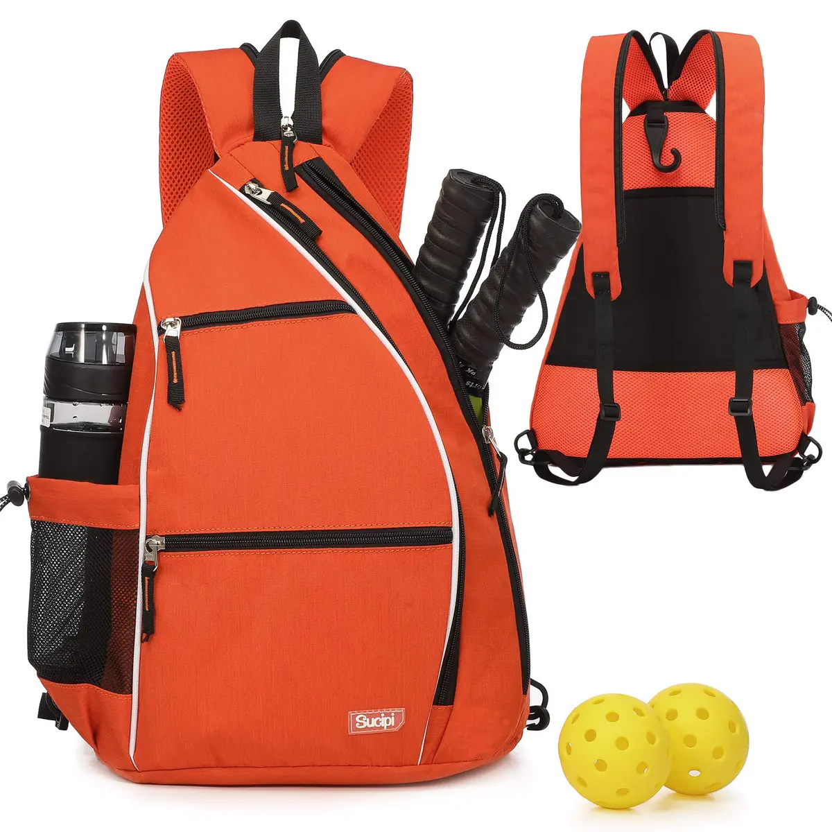 Sucipi Pickleball Bag for Men & Women,Convertible Backpack with Fence Hook | Water-Resistant Nylon, Large Capacity, Dual Carry Modes - main product image
