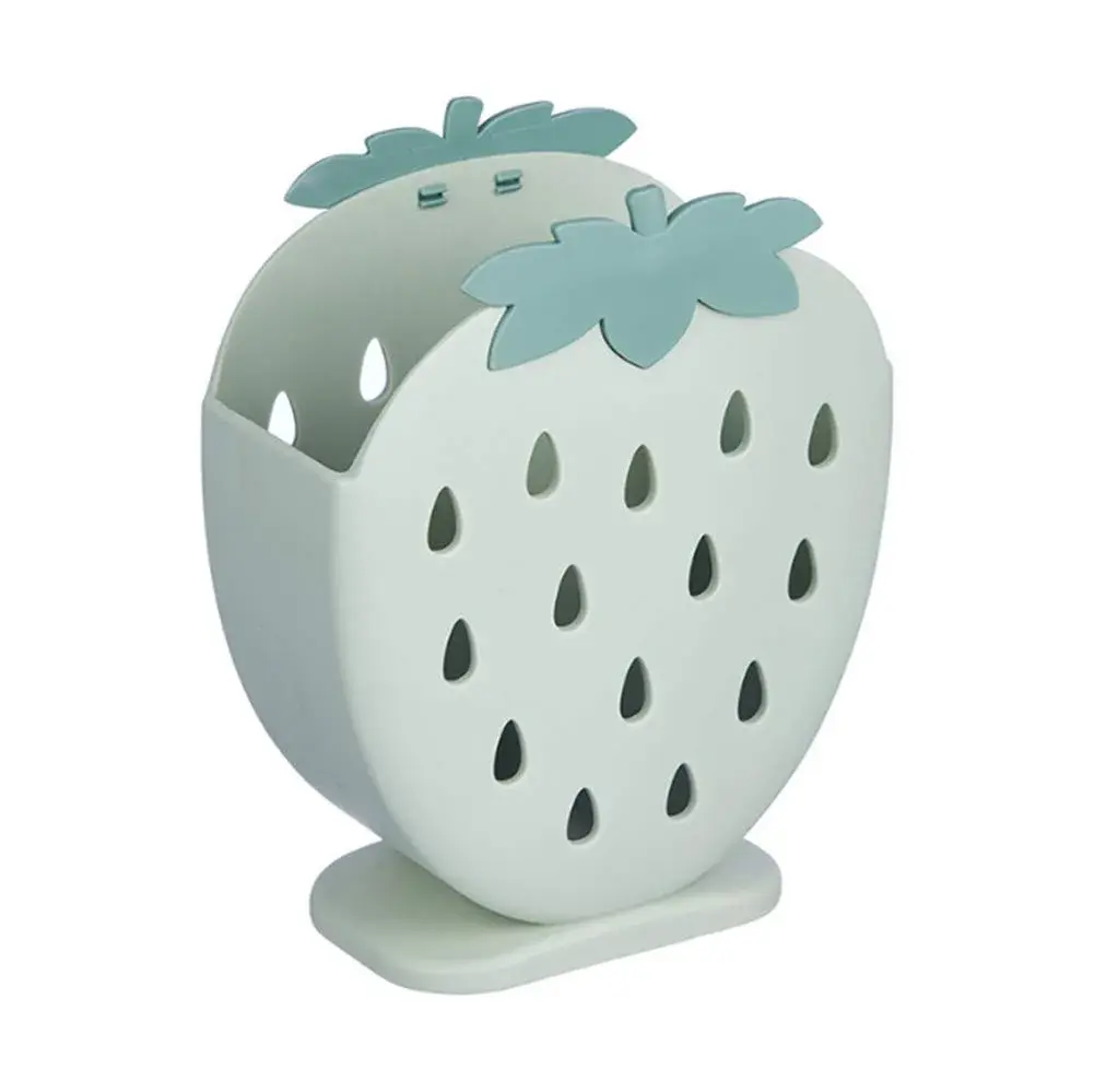 AKOAK Strawberry Chopsticks Stand 14.3cm (5.63 inch) | Kitchen Utensil Organizer with Fast Drainage - main product image